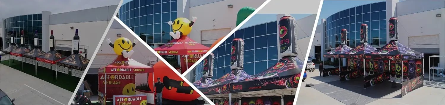 Pop Up Canopy with Custom Inflatables