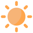 eye catching sun icon