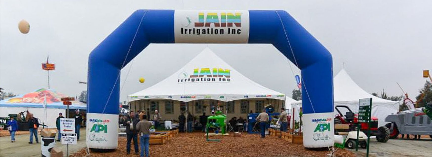 Jain irrigation blue inflatable arch 