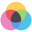 custom printed colors- color ven diagram icon 