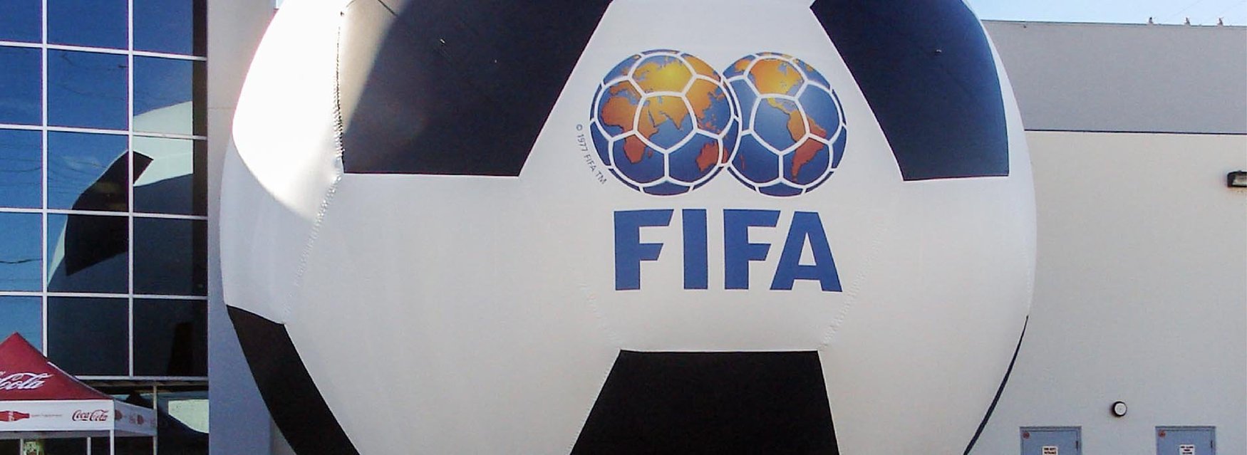 Inflatable FIFA soccer ball replica