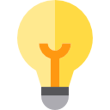 3 different light modes- icon of a lightbulb