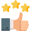 custom printed colors can be matched icon with a thumbs up