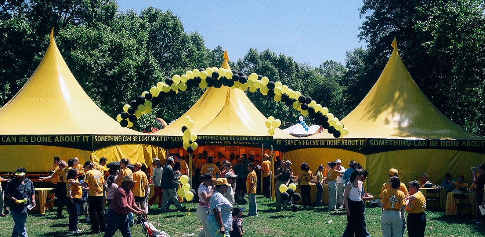 Church of Scientology 30x30 Yellow Custom Frame Tents