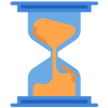 fast turnaround time- hourglass icon resembling time