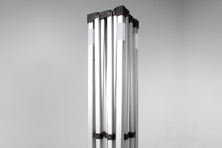 Dura max canopy tent frame on a clean studio background