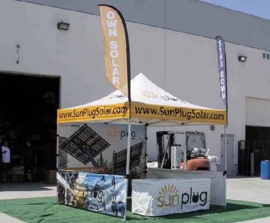 10x10 Canopy with Flags