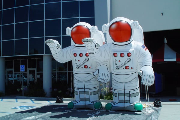 custom inflatable astronaut prop