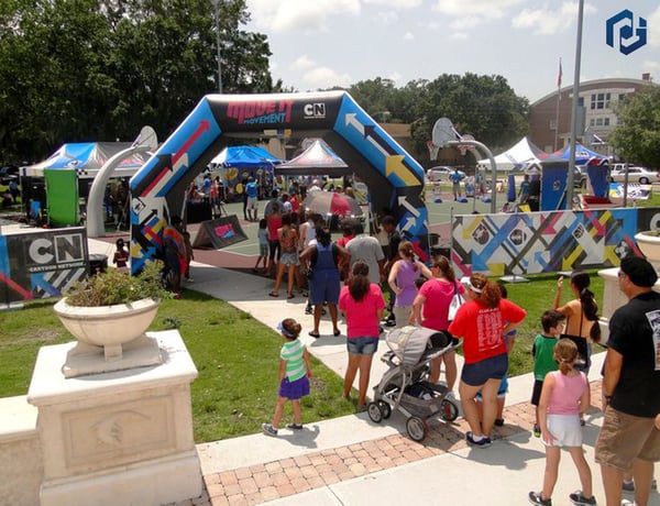 custom printed inflatable archway