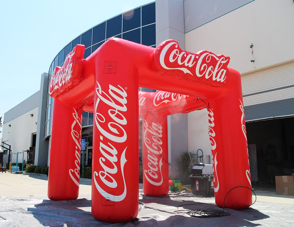 coca-cola inflatable misting canopy
