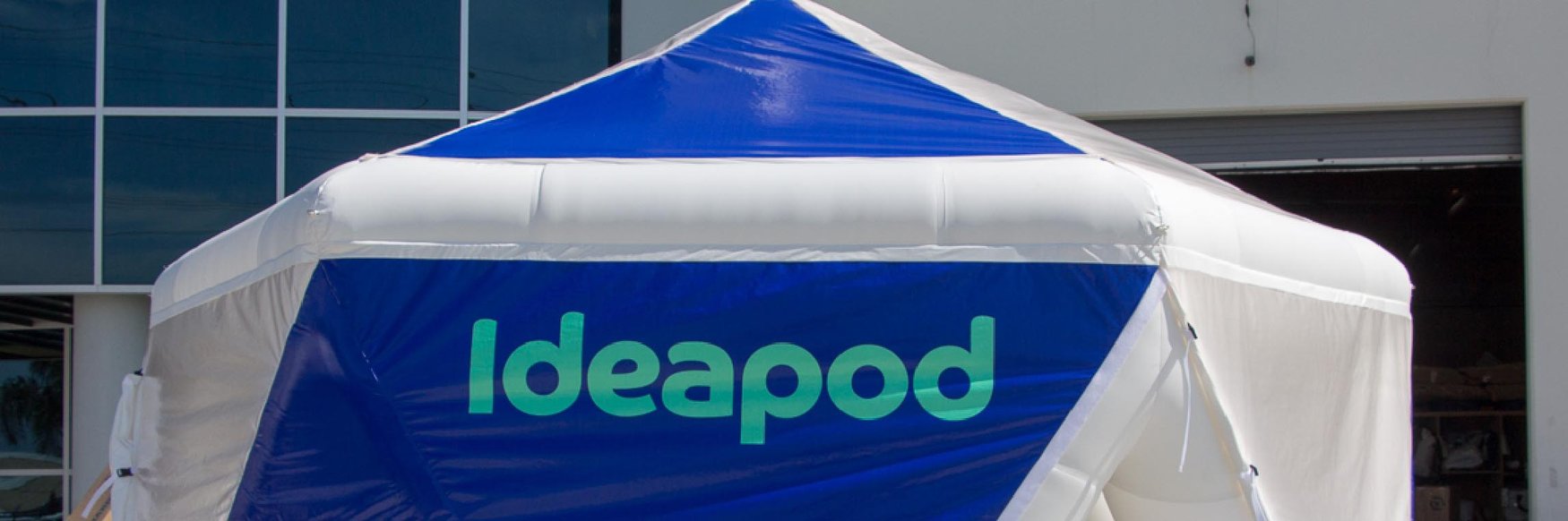 Ideapod-logo-on-an-inflatable-tent.jpg