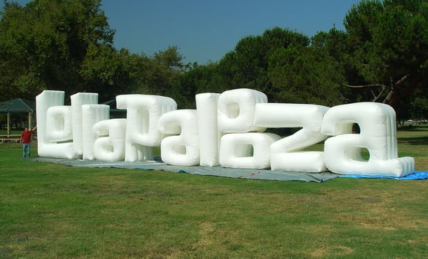 custom inflatable sign Lollapalooza
