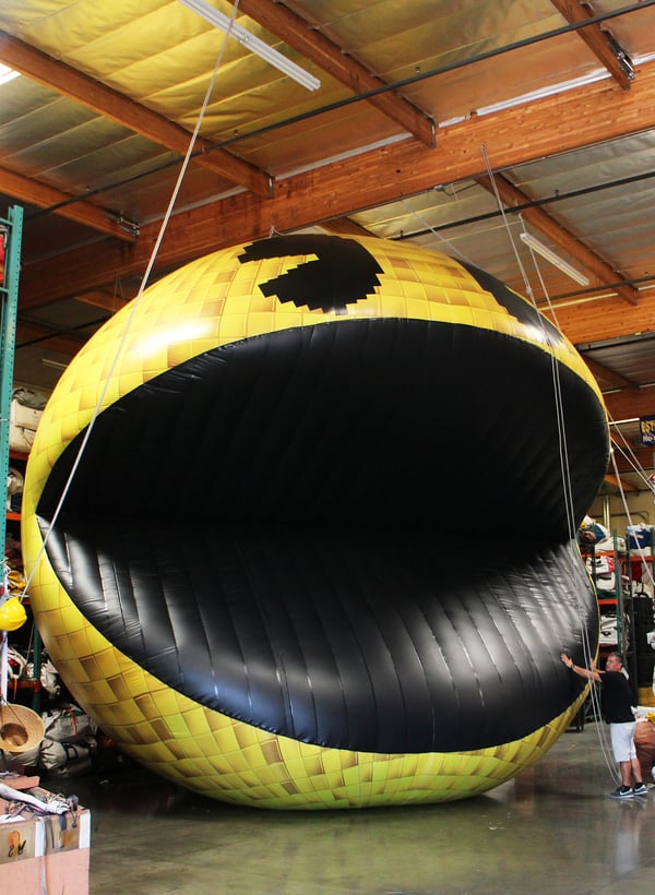 custom inflatable Pacman fully printed