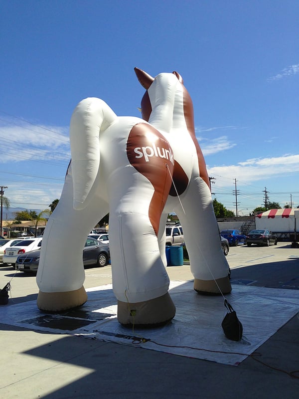 inflatable horse replica