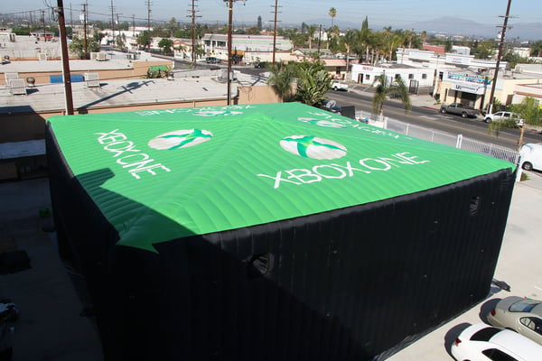 xbox inflatable tent exterior roof 