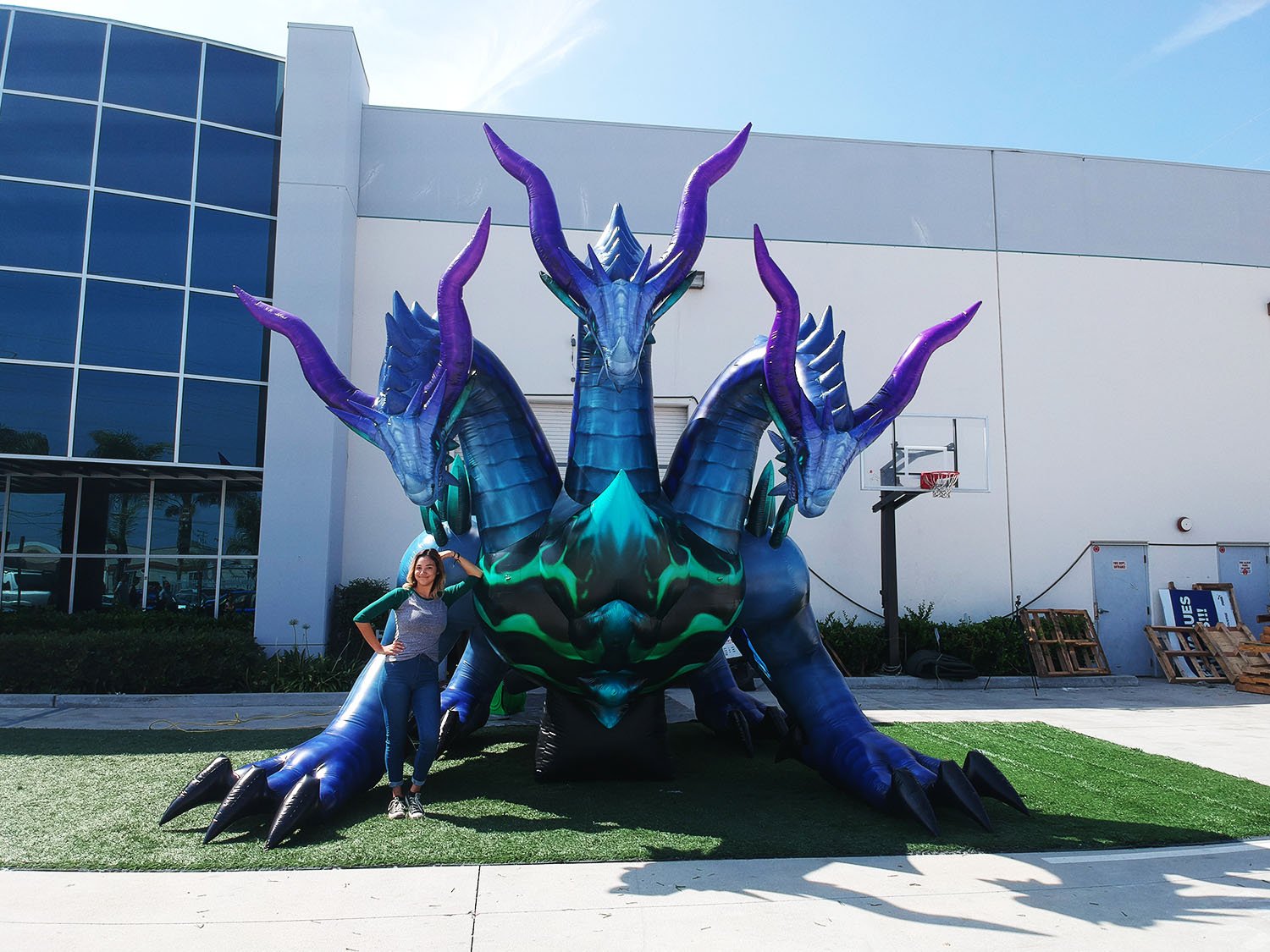 inflatable yard dragon