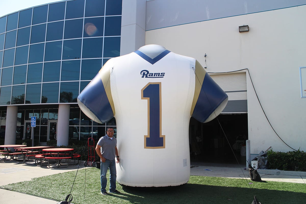 Los Angeles Rams Inflatable LA Rams Jersey Replica | Custom Inflatables