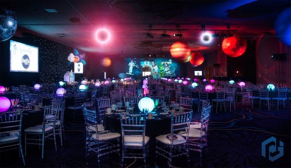 inflatable-planets-wedding-reception