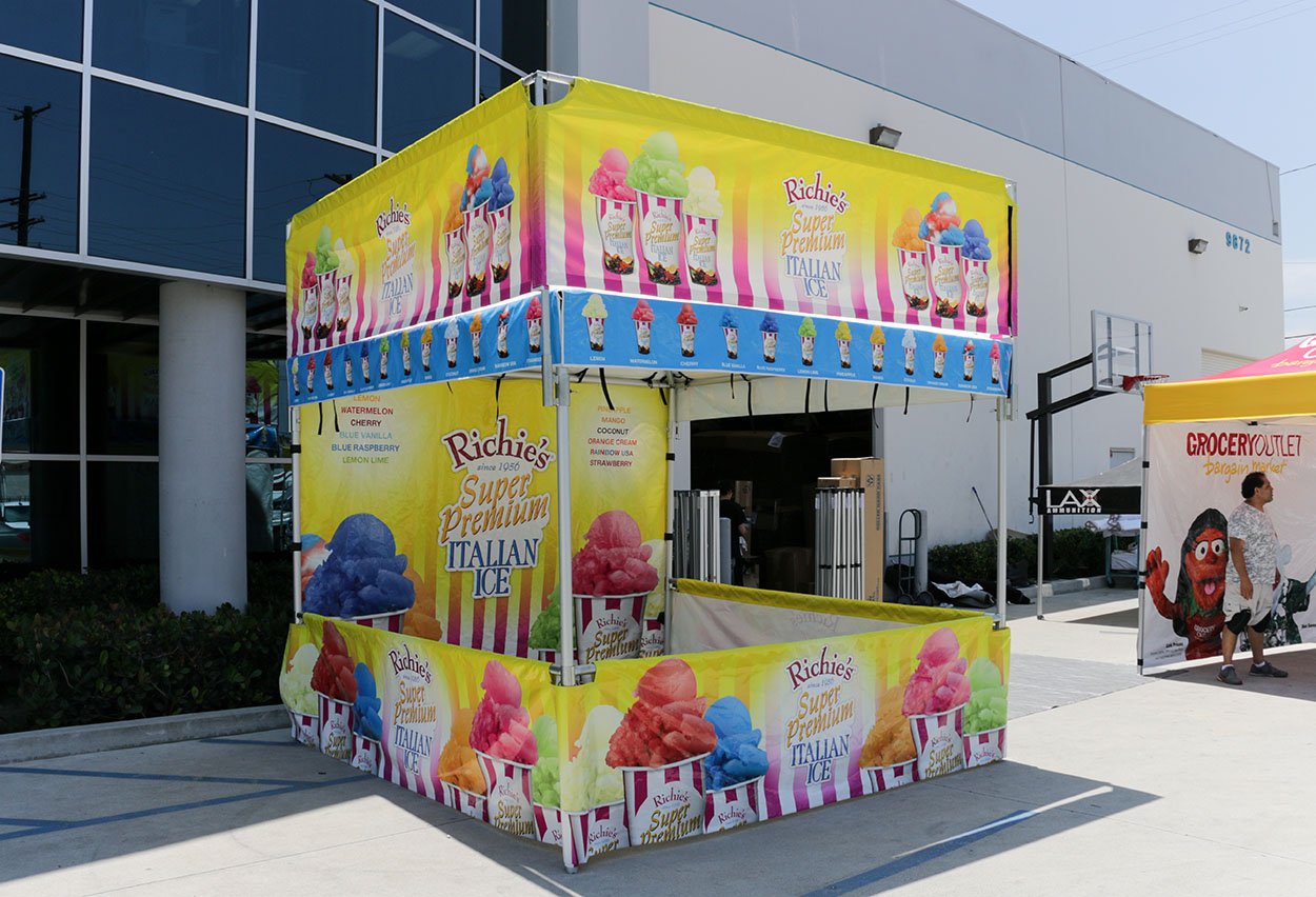 Richie's Italian Ice Portable Concessions Tent