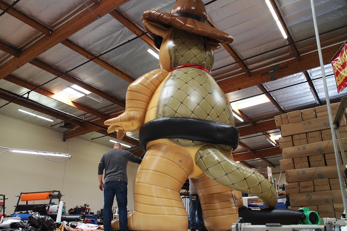 Texas Roadhouse Armadillo Inflatable Prop Inflatable Animal