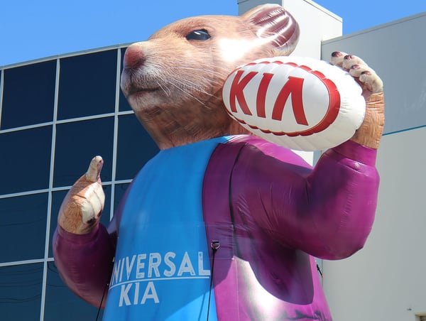Universal Kia Hamster | Inflatable Replica | Inflatable Animals
