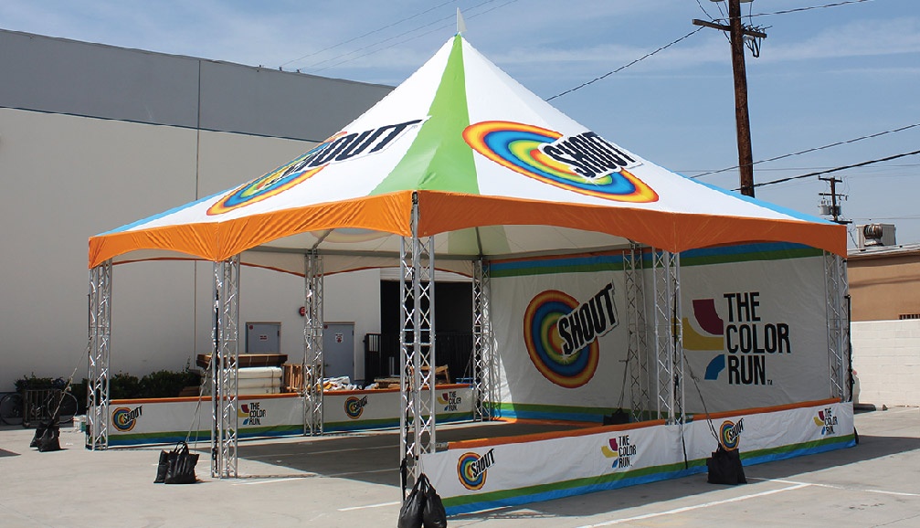 Shout Custom Printed Truss Frame Tent