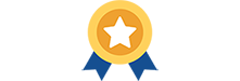 great quality icon of a golden coin with a ribbon hanging from it