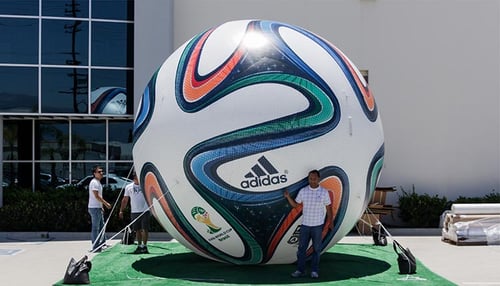 Inflatable Brazuca Soccer Ball replica for Adidas