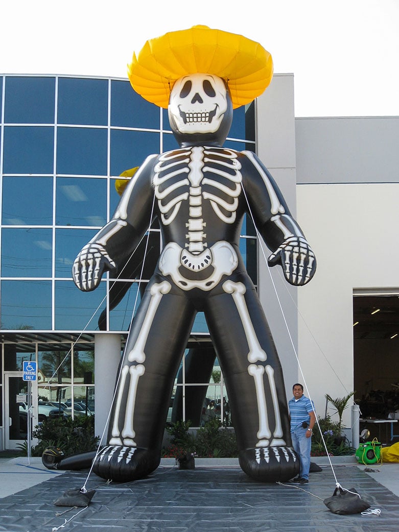 30 Foot Inflatable Skeleton Halloween Inflatables